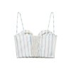 Striped camisole+striped skirt set for women