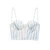 Striped camisole+striped skirt set for women