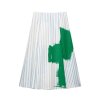 Striped camisole+striped skirt set for women