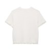 Hairy bow decoration short sleeved knitted top+knitted short skirt